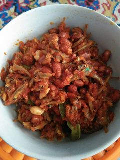 Foto resep Balado Teri kacang