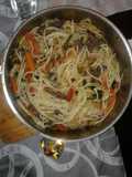 Fideos fritos con verduras