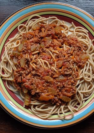 A picture of Spaghetti Bolognese.
