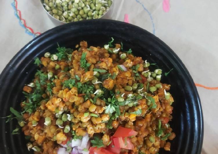 Easiest Way to Make Tasty ફણગાવેલા મગ નુ શાક (sprouts moong curry receipe in gujrati) Cooking Basics for Beginners