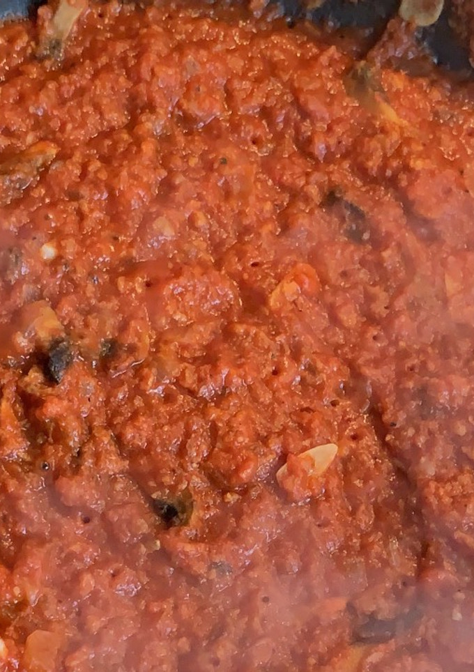Una foto de Ragú (vegan)