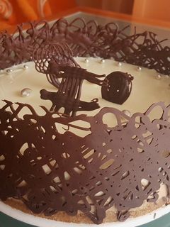 Una foto de Tarta tres chocolates en Thermomix