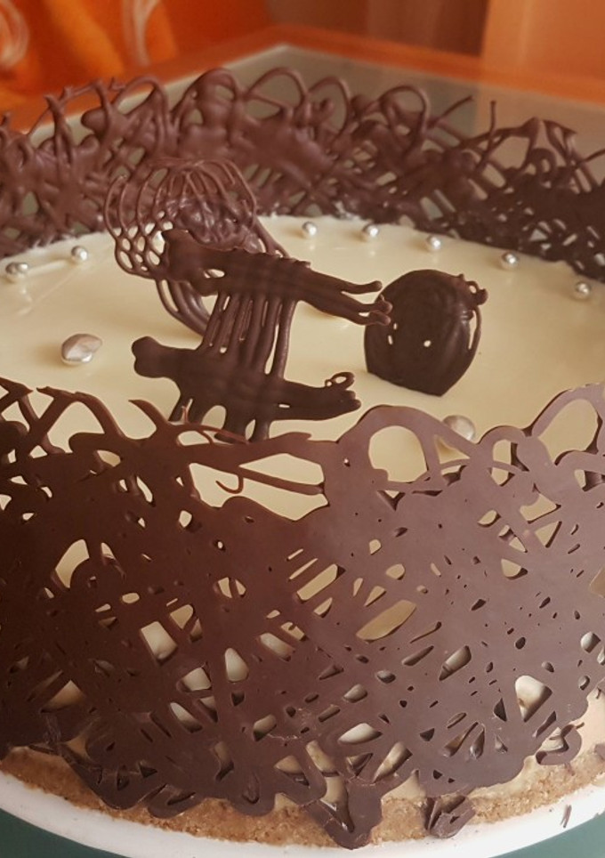 Una foto de Tarta tres chocolates en Thermomix