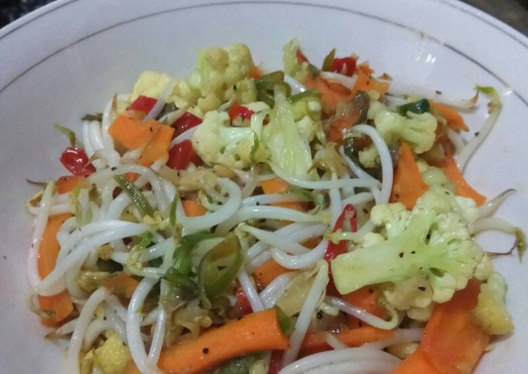 Cara Membuat Tumis Sayuran dg black pepper yang Gurih