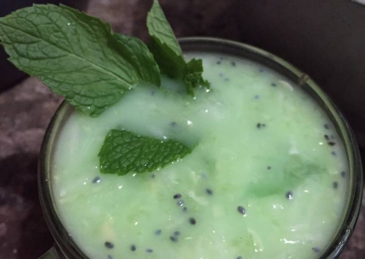 Bagaimana Menyiapkan (Week21) Es timun Selasih Anti Gagal