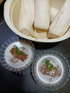 Foto resep Bubur singkong gula merah