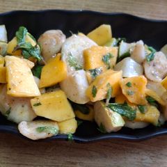 A picture of Snacks time mango salad.