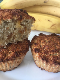 Banános zabpelyhes muffin recept fotója