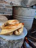 Tamalitos de amarillito y salsa verde