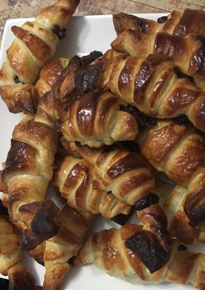 Una foto de Croissants de choco