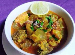 Foto resep Lontong kikil surabaya