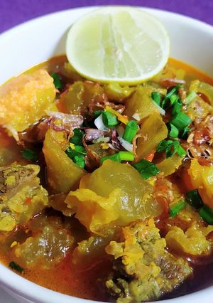Foto resep Lontong kikil surabaya