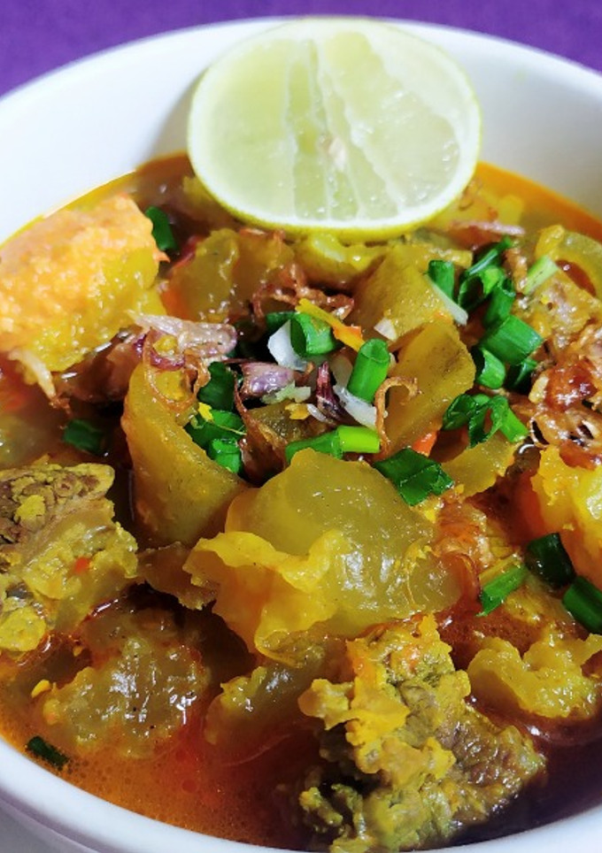 Foto resep Lontong kikil surabaya