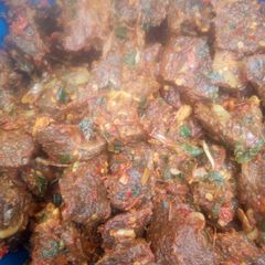 A picture of Fried spicy beef.
