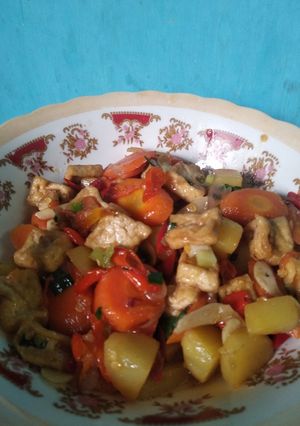 Foto resep Oseng Sayuran Pedas