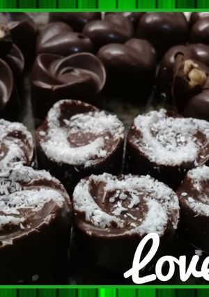 Una foto de Bombones de chocolate