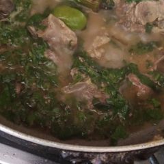 A picture of Palak gosht.