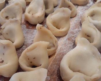 Easy Fast Cooking Ukrainian Vushka Mushroom dumplings Home Style