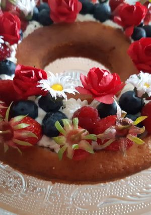 Une photo de Gâteau aux fruits rouges