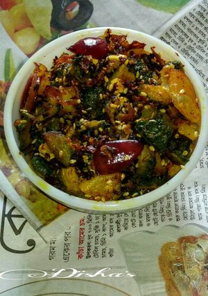 A picture of Bitter gourd-sesame stir fry:-.