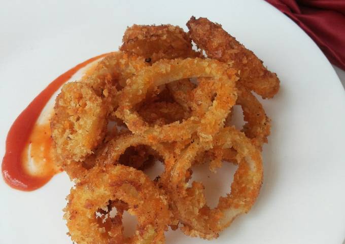 Resep Onion Rings (Bawang Bombay Crispy) Oleh Afia Kn. - Cookpad