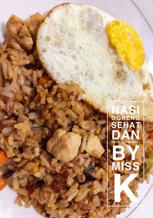 Foto resep Nasi goreng sehat dn enak (olive oil+no msg+Beras putih&Kongbap=