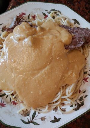 Vadasmarha spagettivel recept fotója