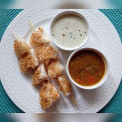 A picture of Ghee podi idly kebab.