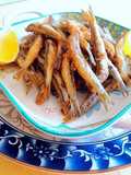 Alevines de boquerones fritos al fish masala