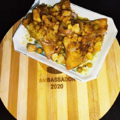 A picture of Samosa Chaat 😋.
