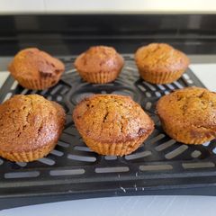 A picture of Sweet potato muffins in airfryer.