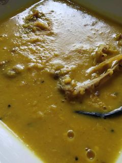 A picture of Mung daal macher matha.