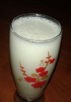 A picture of Banana milk shake.