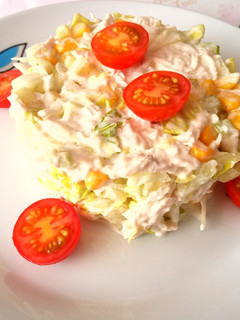 Una foto de Ensaladilla de pollo a la americana