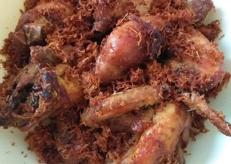 Resep Ayam Goreng Serundeng (Pedas Manis) Anti Gagal