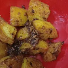 A picture of Cumin potatoes.