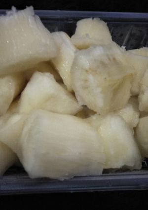 A picture of Boiled cassava.