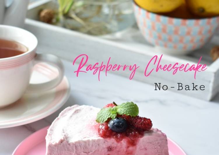 No Bake Raspberry Cheesecake