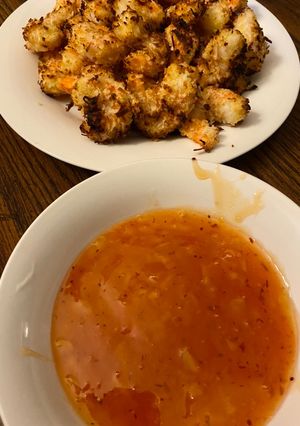 A picture of Air fried Coconut shrimp.