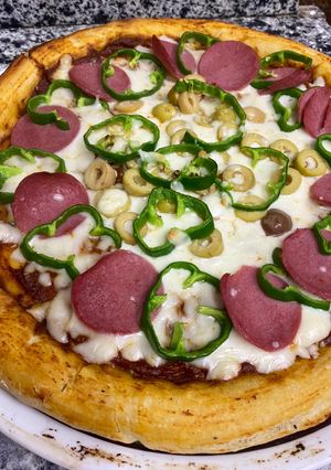 صورة لوصفة بيتزا ايطالي 🍕🍕