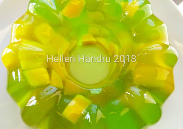 Puding nutrijel mangga..