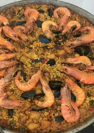 Una foto de Paella de Marisco