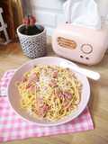 Spaghetti Carbonara (susu UHT)