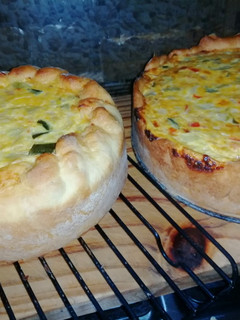 Una foto de Tarta de zapallito y zucchini