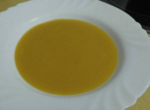 Una foto de Crema de calabaza