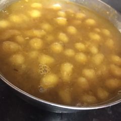 A picture of Boondi ki sabji.