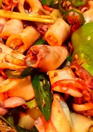 Foto resep Cumi Asin Serba Hijau