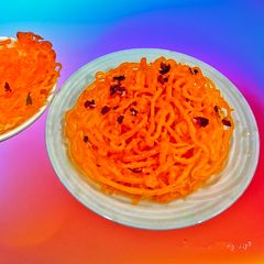 A picture of Ghevar (Sindhi Special).
