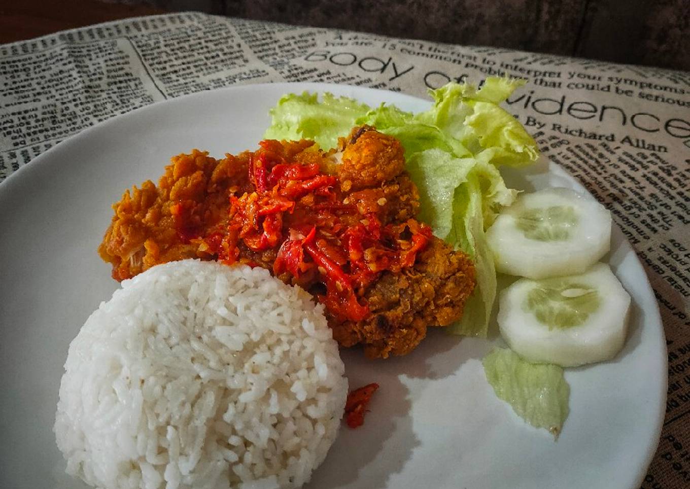 Ayam Geprek Sambal Korek