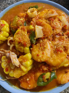 Foto resep Udang Cumi saus padang ala resto seafood